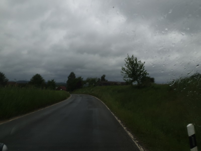 Fahrt nach Nürnberg bei Regen