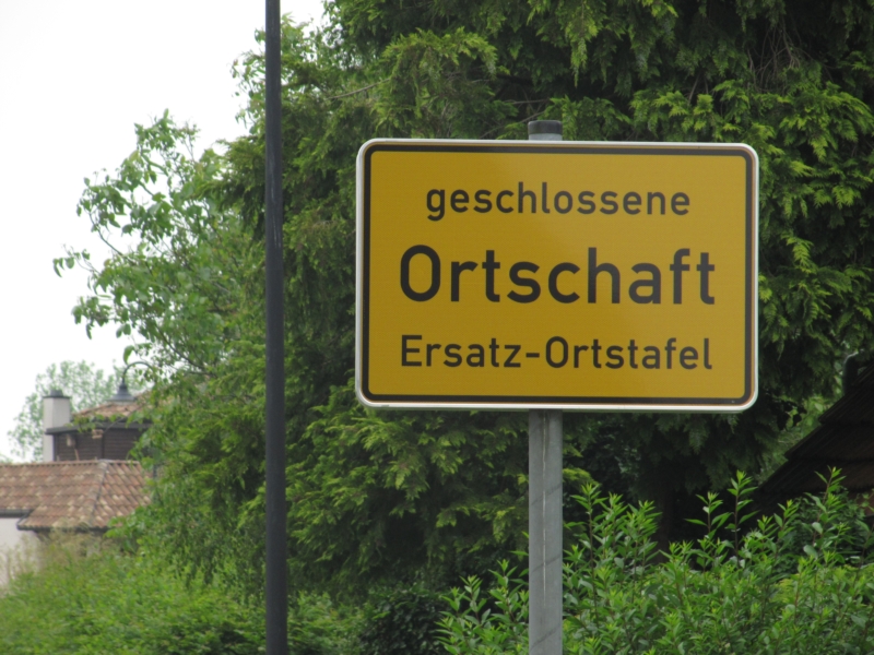 Ortsschild Ortschaft 2